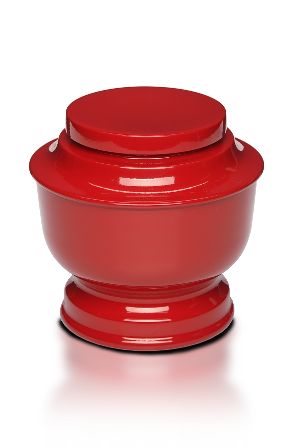 Adult Cremation Urn Simple Aluminum Red Design UUAB0064 1