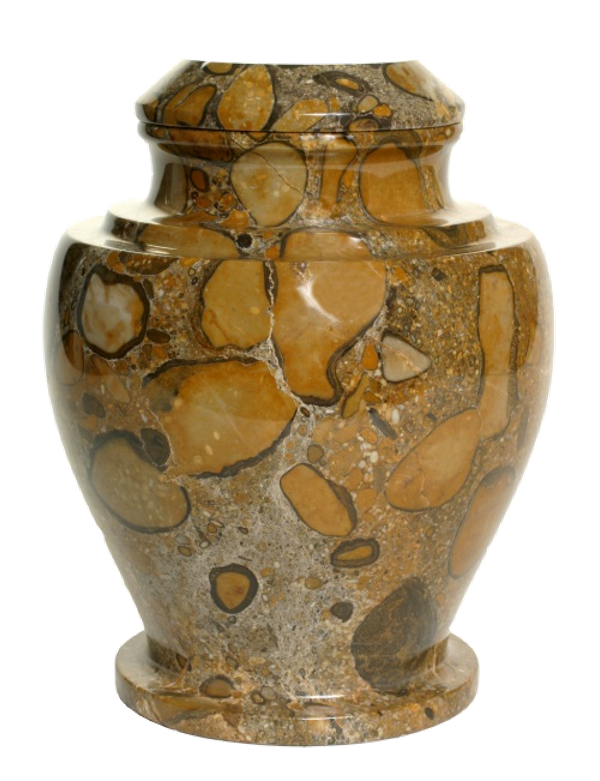 adult cremation urn marble urn brown pebble UUAB0193 1